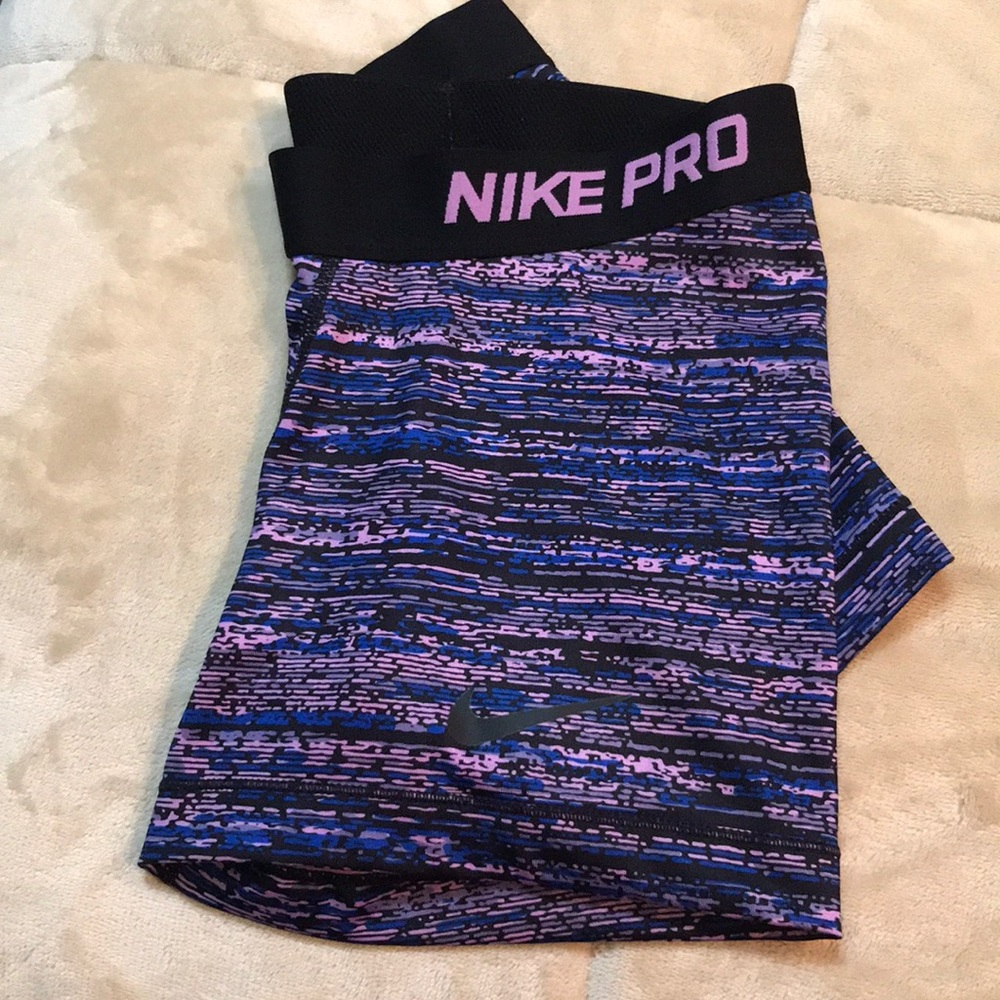 Purple and Black Nike Pro Spandex!